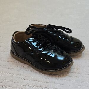 MECKIOR • Elegant Black Patent Kids Dress Shoes
